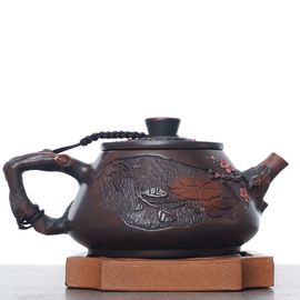 Чайник 195мл "Гунчунь - цветущая слива", цзяньшуйская керамика (790419)-