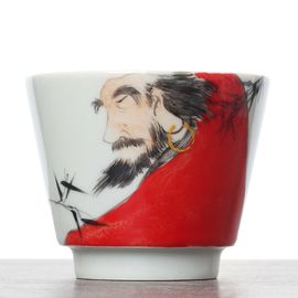 Пиала 100мл "Бодхидхарма ", ручная роспись, керамика (53417)-