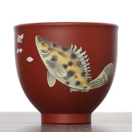 Пиала 120мл "Окунь", исинская глина (53490)-