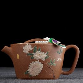 Чайник 95мл "Цветы", исинская глина (79480)-