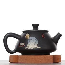 Чайник 125мл "Чаепитие", цзяньшуйская керамика (790446)-