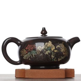 Чайник 210мл "Беседка", цзяньшуйская керамика (790431)-