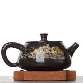 Чайник 170мл "Беседка", цзяньшуйская керамика (790436)-