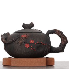 Чайник 185мл "Гунчунь - цветущая слива", цзяньшуйская керамика (790445)-