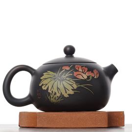 Чайник 150мл "Цветы", цзяньшуйская керамика (790455)-