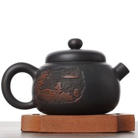 Чайник 145мл "Пейзаж", цзяньшуйская керамика (790469)-