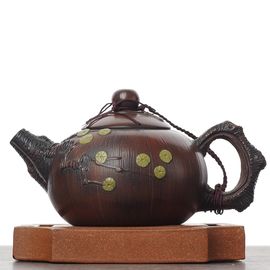 Чайник 100мл "Гунчунь - цветущая слива", цзяньшуйская керамика (790559)-