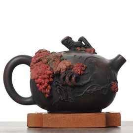 Чайник 260мл "Гунчунь - виноград", цзяньшуйская керамика (790519)-