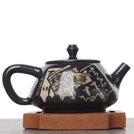 Чайник 190мл "Каллиграфия", цзяньшуйская керамика (790570)-
