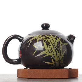 Чайник 250мл "Зеленый бамбук", цзяньшуйская керамика (790623)-
