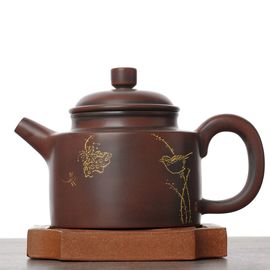 Чайник 185мл “Коробочка лотоса", циньчжоуская керамика (78425)-