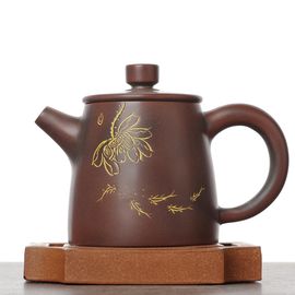 Чайник 125мл “Лотос с рыбками", циньчжоуская керамика (78443)-
