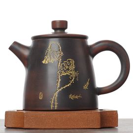 Чайник 150мл “Лотос с рыбками", циньчжоуская керамика (78447)-