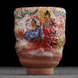 Пиала 60мл "Святые", керамика из Цзиндечжень, техника Чунчжу (401958)-