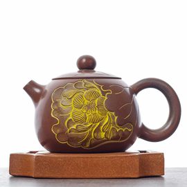 Чайник 115мл "Лотос", циньчжоуская керамика (78371)-