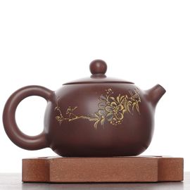 Чайник 120мл "Цветы", циньчжоуская керамика (78471)-
