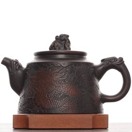 Чайник 240мл "Дракон и Феникс", циньчжоуская керамика (78536)-
