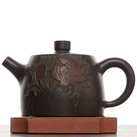 Чайник 195мл "Карпы в лотосовом пруду", циньчжоуская керамика (78540)-