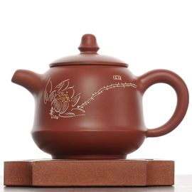 Чайник 135мл "Цветок лотоса", яобянь, циньчжоуская керамика (78553)-