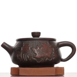 Чайник 215мл "Карпы в лотосовом пруду", циньчжоуская керамика (78567)-