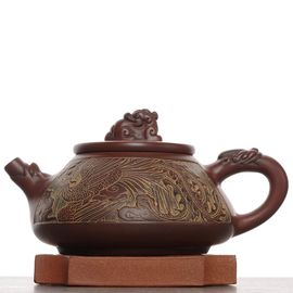 Чайник 240мл "Дракон и Феникс", циньчжоуская керамика (78572)-