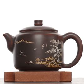 Чайник 200мл "Пейзаж", циньчжоуская керамика (78591)-