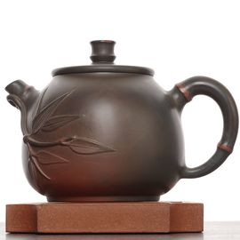 Чайник 240мл "Гунчунь - коленце бамбука", яобянь,  циньчжоуская керамика (78599)-