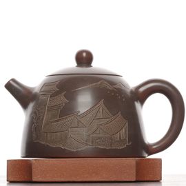 Чайник 170мл "Город", циньчжоуская керамика (78601)-
