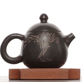 Чайник 120мл "Рыбки", циньчжоуская керамика (78610)-