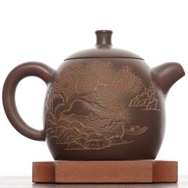 Чайник 295мл "Пейзаж", циньчжоуская керамика (78630)-