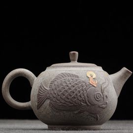 Чайник 125мл "Рыба", мастер Чэнь Жэньхуэй (77257)-