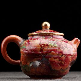 Чайник 150мл "Пион", роспись Цэн Яньбао (77311)-
