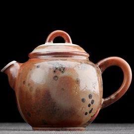 Чайник 90мл, дровяной обжиг, керамика (77312)-