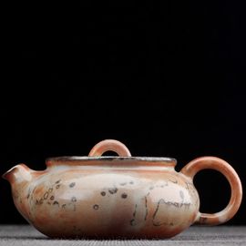 Чайник 78мл, дровяной обжиг, керамика (77315)-