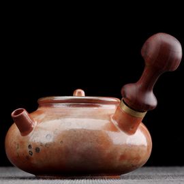 Чайник 80мл, дровяной обжиг, керамика (77263)-