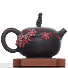 Чайник 220мл "Гунчунь - цветущая слива", цзяньшуйская керамика (790771)-