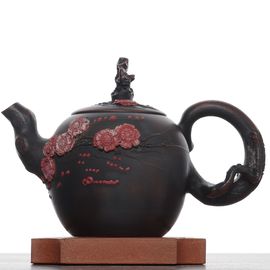 Чайник 255мл "Гунчунь - цветущая слива", цзяньшуйская керамика (790796)-