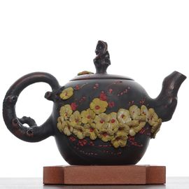 Чайник 255мл "Гунчунь - цветущая слива", цзяньшуйская керамика (790807)-