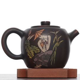 Чайник 255мл "Красавица", цзяньшуйская керамика (790765)-