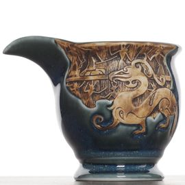 Чахай 225мл "Древний рисунок", керамика, обливная глазурь (55343)-