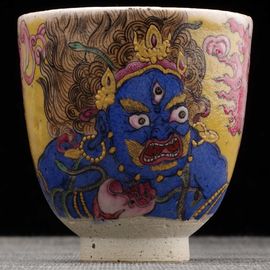 Пиала 155мл "Махакала", керамика из Цзиндечжень (402514)-