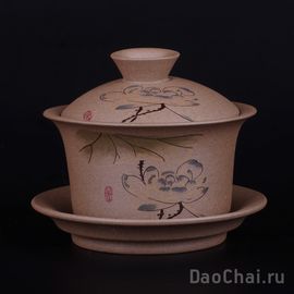Гайвань 150мл "Пион"  (грубая керамика), 150-