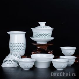 Набор посуды "Рисовый фарфор", 10 предметов (7353)-