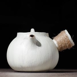 Чайник 205мл Кусю, керамика, ангоб  (77122)-