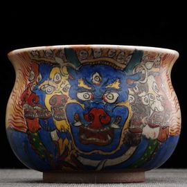 Чаша 480мл "Ваджрабхайрава", керамика из Цзиндечжень (402482)-