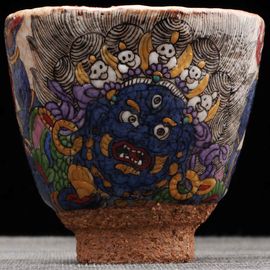 Пиала 175мл "Махакала", керамика из Цзиндечжень (402492)-