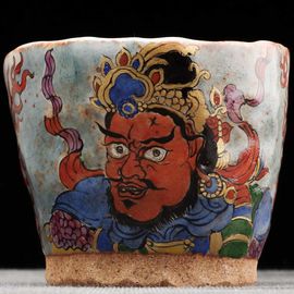 Пиала 225мл "Небесный Царь Вирупакша", керамика из Цзиндечжень (402505)-