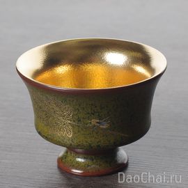 Пиала 90мл "Кубок", золочение 24К (52284)-