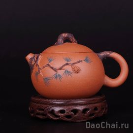 Чайник "Сосновые иглы" 200мл  (глина дуань ни, форма Си Ши)-