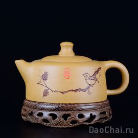 Чайник "Цветы и птицы" 160мл (дуань ни)-
